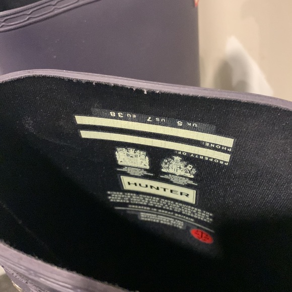 Purple HUNTER BOOTS, NARROW CALF - Picture 3 of 3